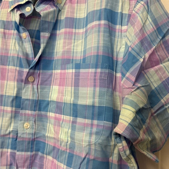 Vineyard Vines Men's Plaid Classic Fit Murray Short Sleeve Shirt Size M - Picture 3 of 9